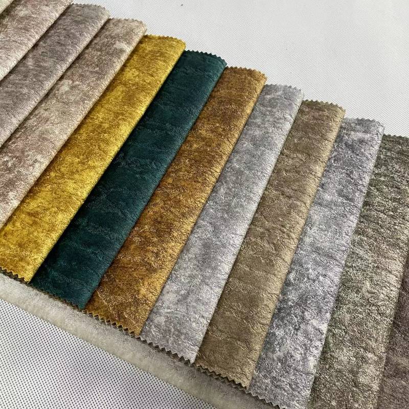 Mulitiple colors new printed velvet fabric for sofa with high quality
