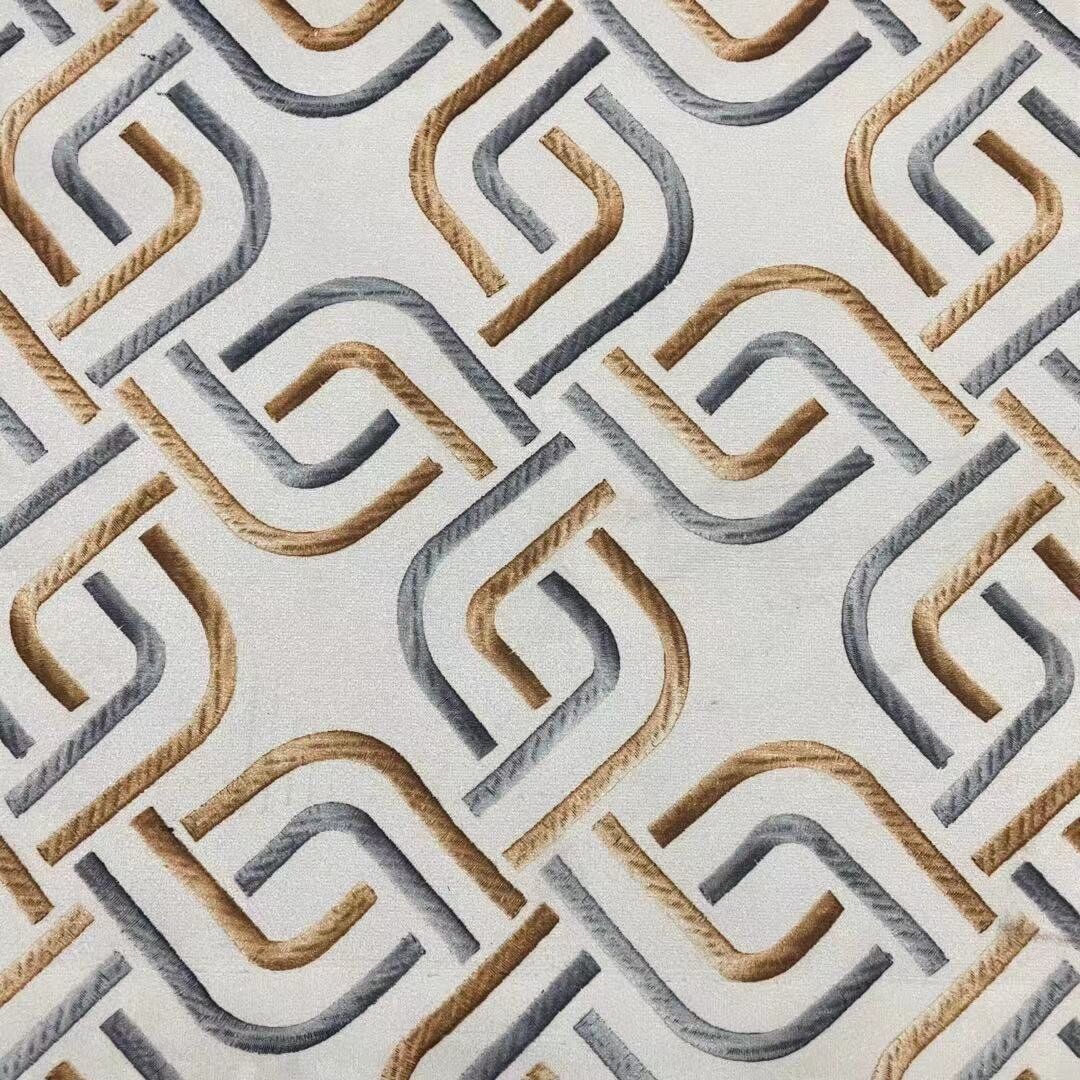 Modern knitted printing velvet fabrics for sofa cushions - Image 4